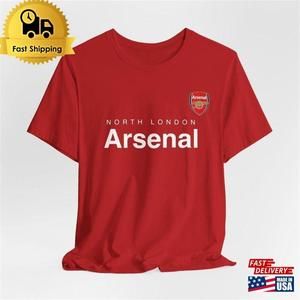 North London Arsenal T-Shirt Fc Shirt Football Club Fan Apparel English Premier